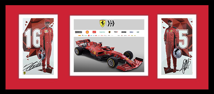 0 Ferrari F1ドライバーズ | Vettel Signed F1ドライバーの