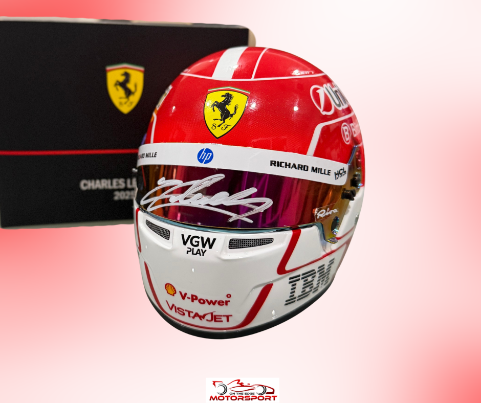 Charles Leclerc Signed 2025 Ferrari Bell 1:2 Scale Helmet – Authentic