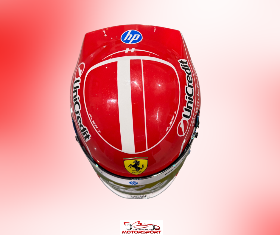 Charles Leclerc Signed 2025 Ferrari Bell 1:2 Scale Helmet – Authentic