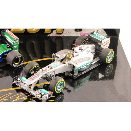 ミニカー MINICHAMPS M.SCHUMACHER SHOWCAR 2011 Minichamps 1:18 M. Schumacher Mercedes GP W02 Showcar